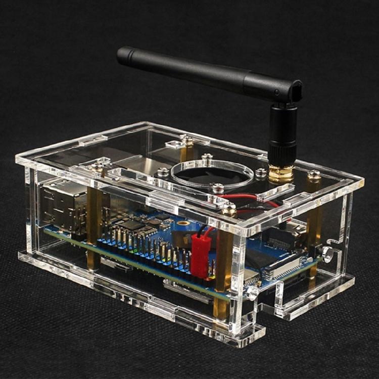 Akrylhölje för Orange Pi 5 Pro Board Cover Förbättra Prestanda Kylfläkt Valfri