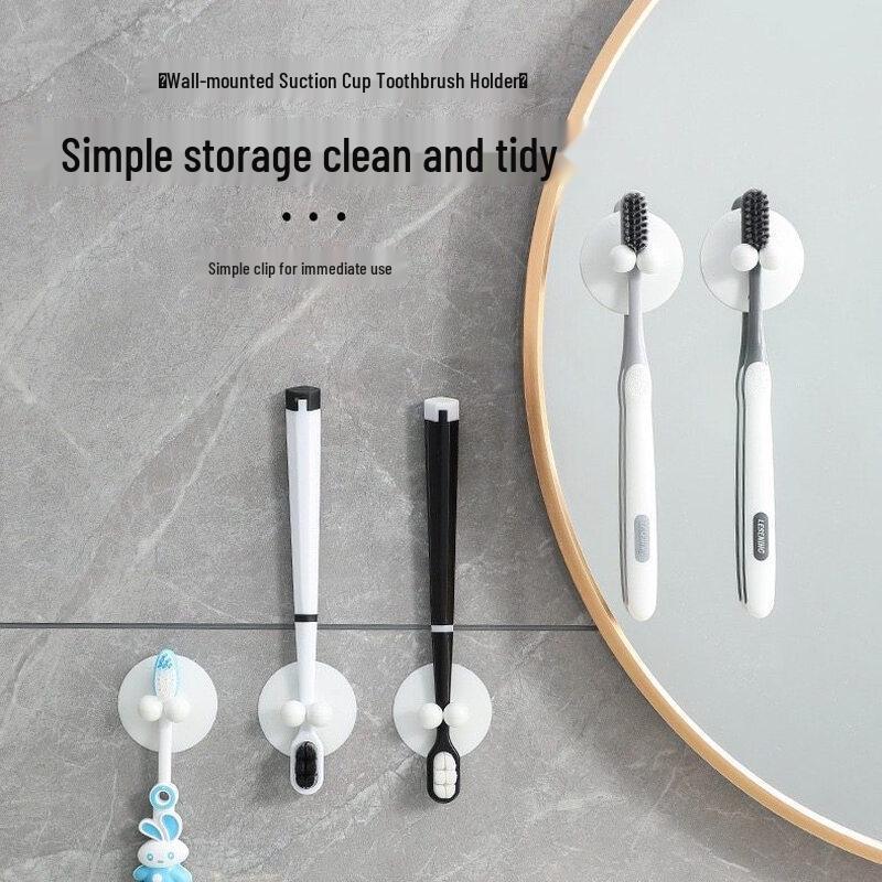 LIEI Wall-Mounted Suction Cup Electric Toothbrush Holder