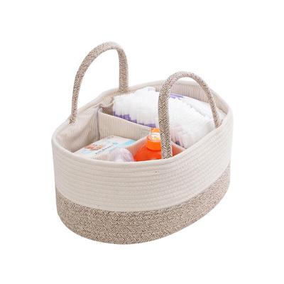 Miflame Portable Cotton Linen Baby Storage Caddy