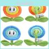 New Mario Plush Orange Flame Blue Ice Sunflower Soft Toy 18cm