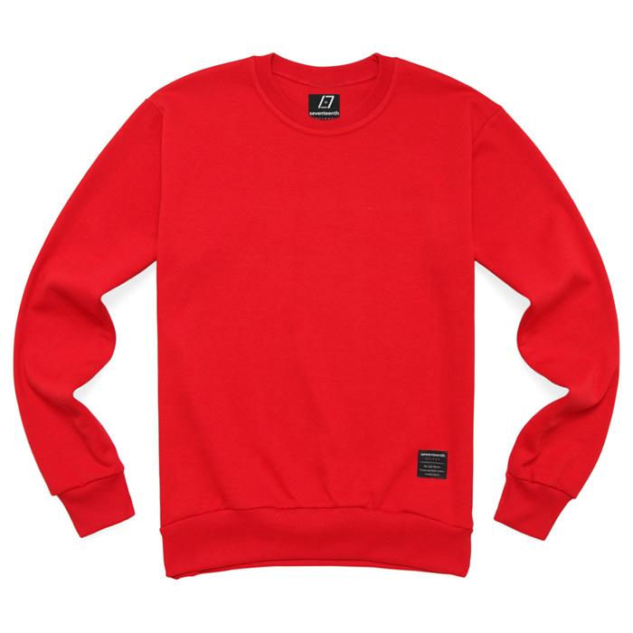 Свитшот Seventeen Однотонный Красный 2Xl