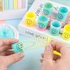 Kids' Colorful Smiling Rainbow Coil Toy - Elastic Spiral with Seven Colors for Street Stall Prizes