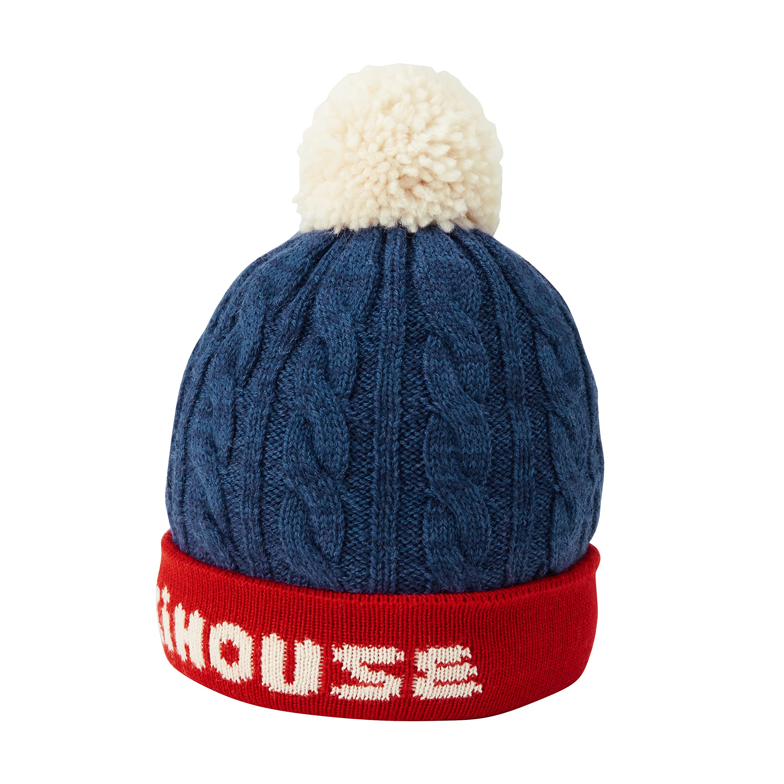 

[Miki House] Вязаное худи, Вязаная шапка, Логотип, Помпон, Шапка, Капюшон, Для мальчиков, Для девочек, Для малышей, Для детей, Детская одежда, 13-9201-824, M (52-56см),