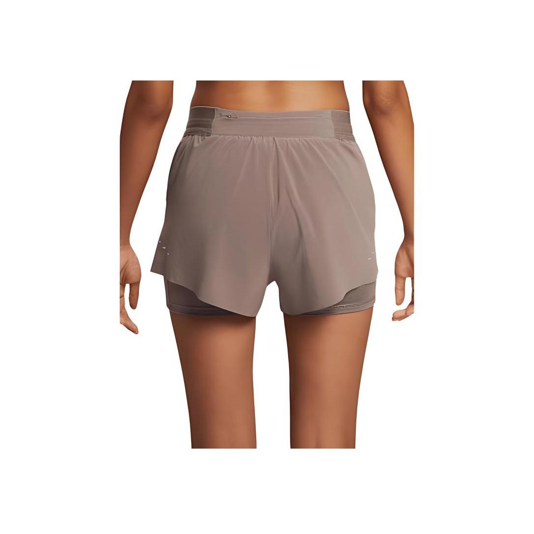 

Nike Удобные шорты для бега «два в одном» средней посадки, женские шорты цвета норки и коричневого цвета HJ5377-233 L
