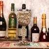 3D Gothic Skull Goblet Double-Layer Stainless Steel Interior Skull Dragon Design Bar Party Home Wine Goblet-200ml