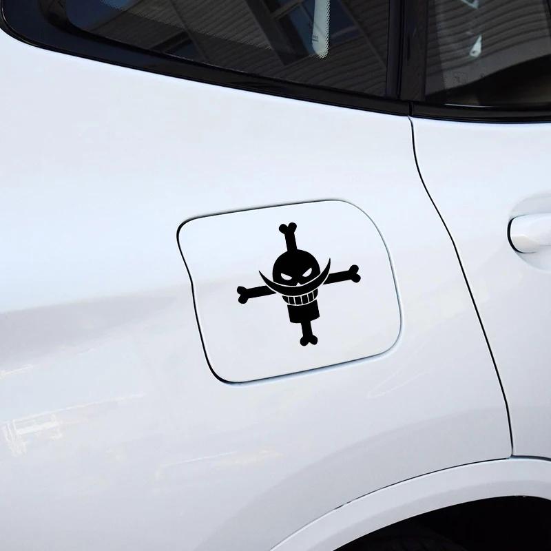 Car Stickers Whitebeard Pirates Marine Reflective Decoration For Fuel Tank Cap Bumper Trunk Motorcycle Helmet Laptop Phone