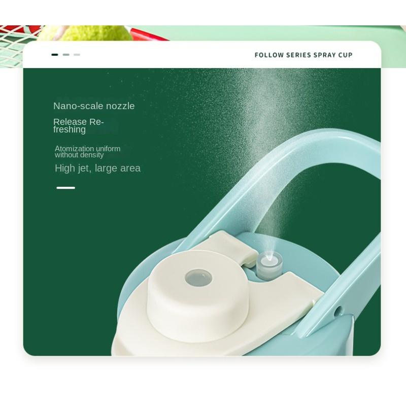 Spray Water Cup Large Capacity Men's and Women's Sports Food Grade Student Cooling Portable Kettle Jet Spray Cup