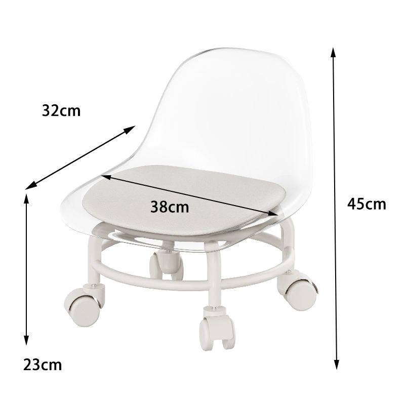 Household Round Stool Thickened Small Chair Plastic Round Stool Modern And Simple High Stool Dining Table Stool Stackable