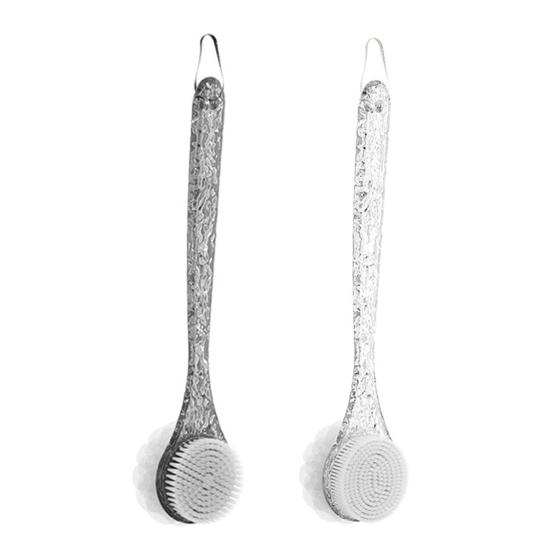 Bath Brush Double-sided Brush Head Long Handle Shower Brush Easy To Clean Bath Brush Bathing Accessory