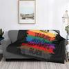 Funny Karate Design Keep Training Until The Belt Turns Black Blanket Portable Fleece Sofa Throw Blanket for Couch Bedding Quilt