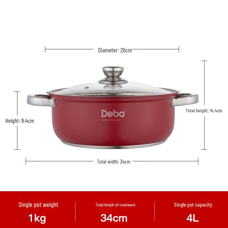 Deboer 26cm Stainless Steel Multi-Use Pot