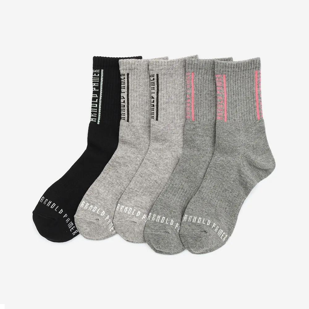 AP6643 Arnold Palmer Women s Anti-Twist Mid-Length Socks 5-Pair Set 5 pairs (color mix)