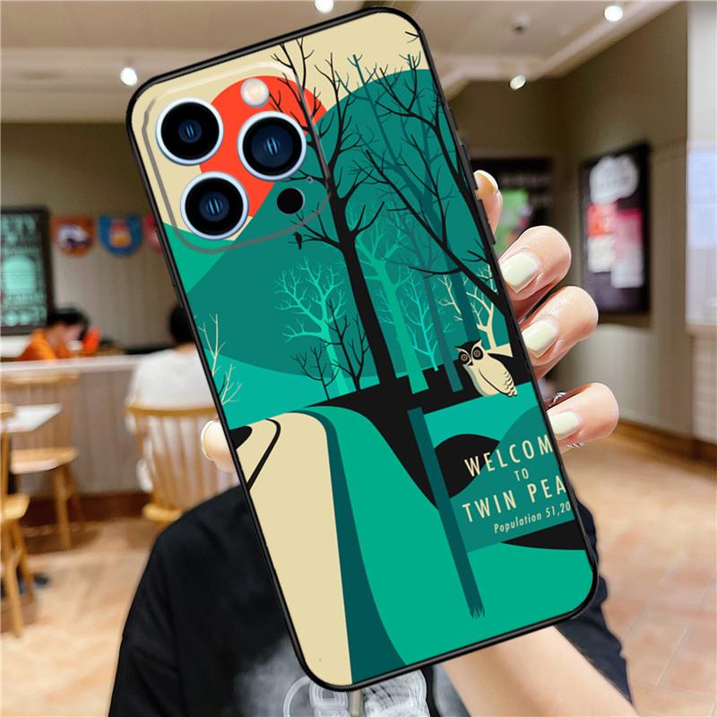 

Welcome To Twin Peaks Case For iPhone 17 Pro Max 16 15 14 11 12 13 Mini Plus 16e 17 Air Bumper Cover Accessories iPhone 17