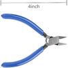 4" Mini Electrical Diagonal Pliers Cable Pliers High Hardness Wire Cable Snips Flush Cutter Snips Cutting Nippers Tools (1 PCS)