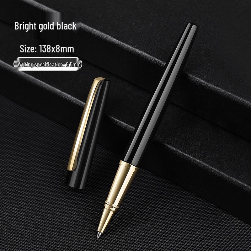 

Custom Logo Metal Gel Pen (0.5mm) with Gift Box for Office, Meetings, or Study