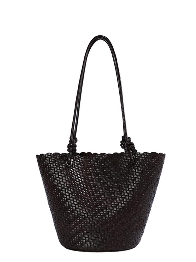 Women's High-End Woven Bucket Bag – 2026 Summer Collection: Chic, Versatile, and Perfect for Commuting