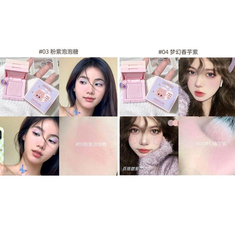 Art Value - 4 Colours Cartoon Embossed Matte Blush Palette