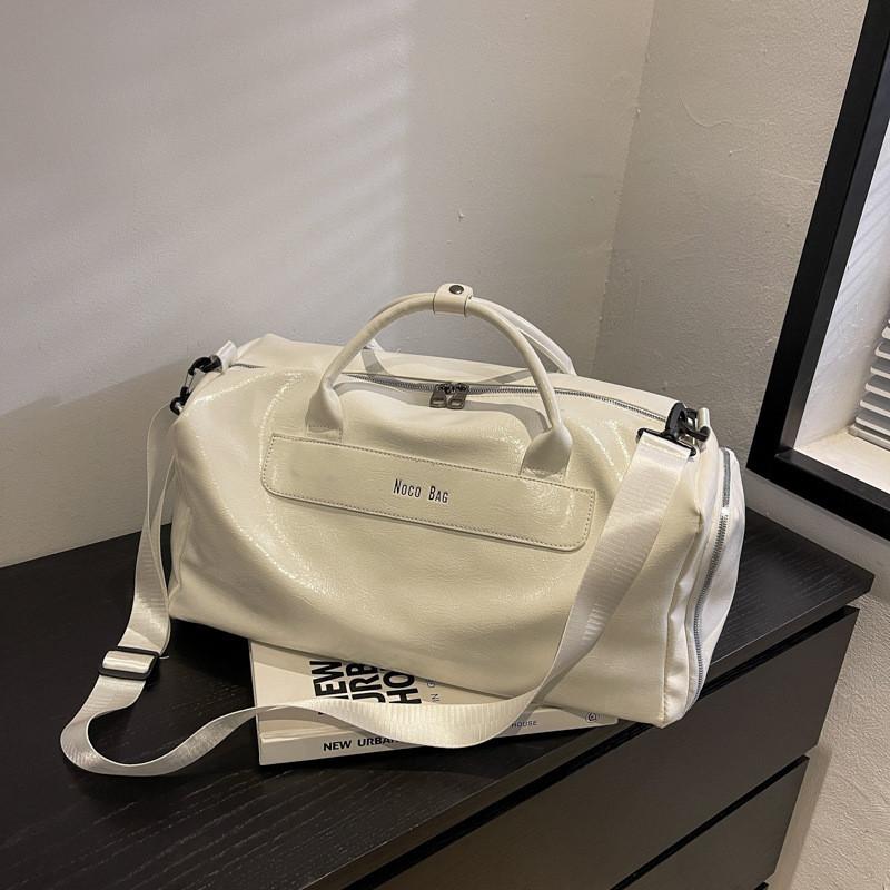 Stylish Pu Leather Waterproof Travel Bag For Men And Women With 36-55l Capacity