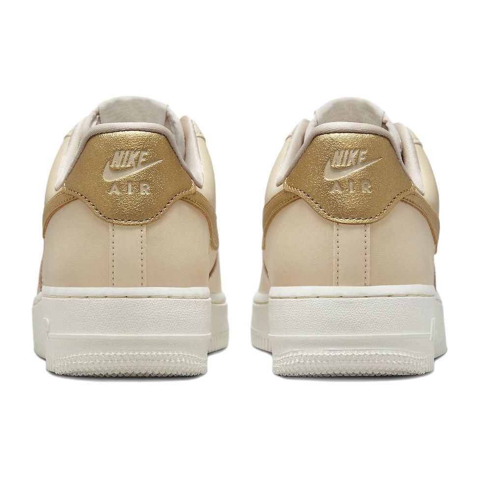 Nike Air Force 1 '07 Essential Women's Lifestyle Sneakers Sanddrift Phantom Metallic Gold DQ7569-102