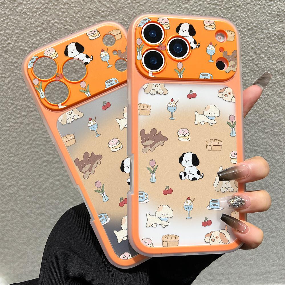 Applicable To iPhone17ProMax Puppy Dog Party 2-in-1 Mobile Phone Case Apple 16 Niche 15 Generation Simple Delivery