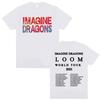 Imagine Dragons Band World Loom Tour 2026 New Hot Selling Mens Womens Casual Cotton Oversized Tshirt Street Wear