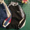 Giacca Uomo High Street Stampa Patchwork Giubbotti Antivento Donna Primavera Estate Sottile Moda Giubbotti College