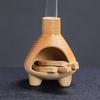 1 Stück Atmosphärischer Keramik-Duftofen Retro Home Räuchergefäß für Palo Santo und Salbeistifte Heimdekoration (Ohne Weihrauch)