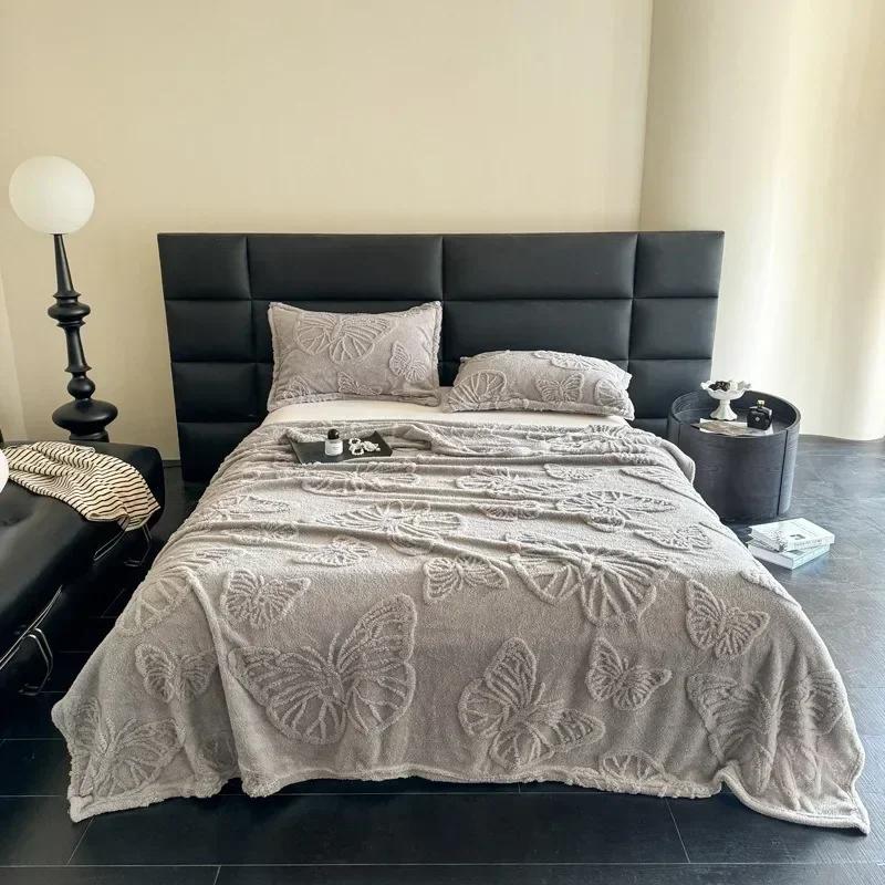1PC Plush Blanket Summer Air Conditioning Bedding Blanket Office Sofa Nap Blankets Soft Comfortable Bed Sheets Cobijas De Camas
