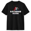 Artemis 2 Mission Logo T Shirt Summer 100 Cotton TShirts For Couple Design Tee Shirt ShortSleeved Vintage Tees