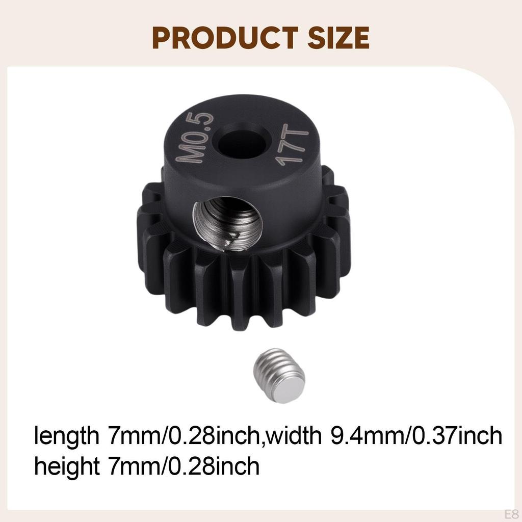 High-Performance Hardened Steel Pinion Gear for 1/18 And 1/24 RC Cars, Miniature Vehicles DIY