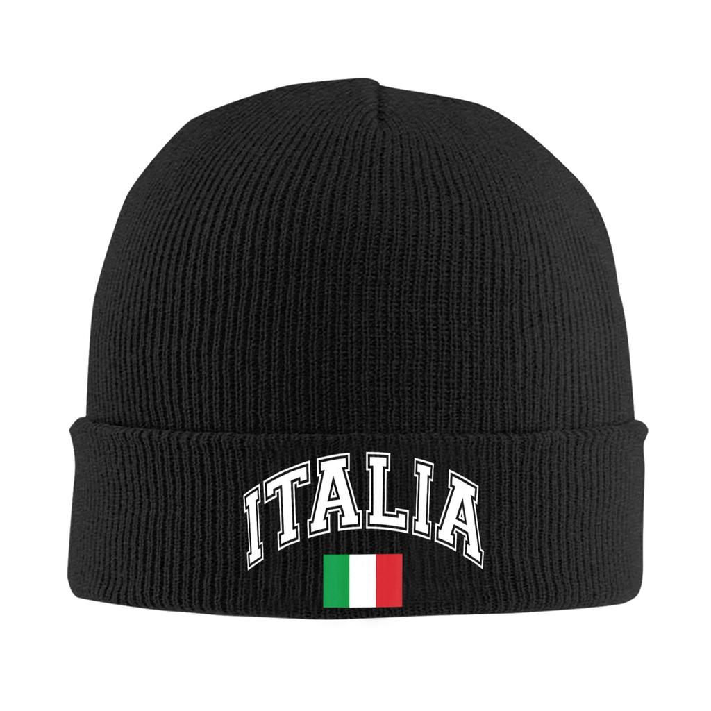 Italy Italian Flag Italia Hat Autumn Winter Beanies Street Cap FeUnisex Unisex Acrylic Skullcap