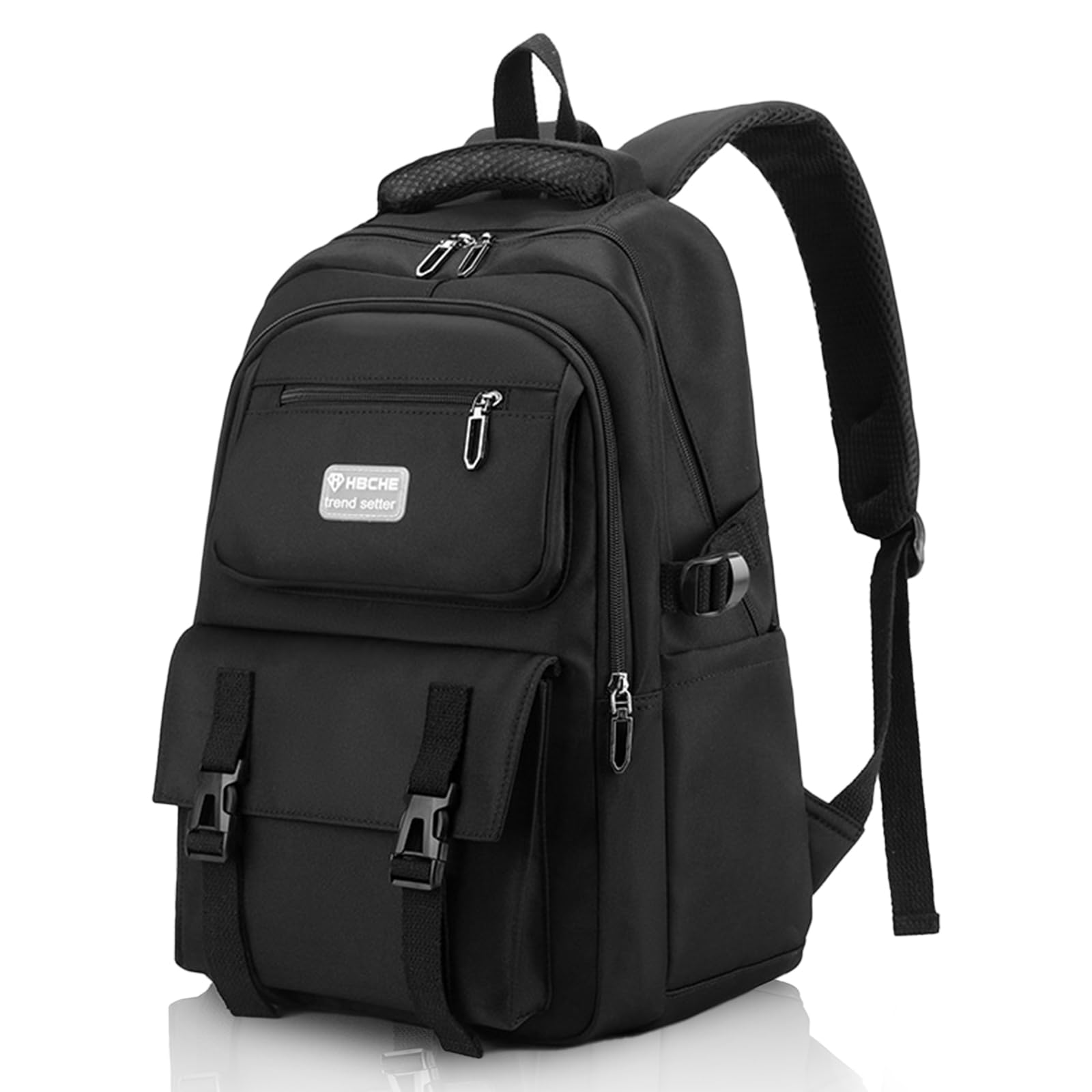 

[mookit] Daily Use Backpack, Large Capacity, Fits 15.6-inch Laptop, Lightweight, Water-Repellent, Unisex, SchoolCommuter Backpack