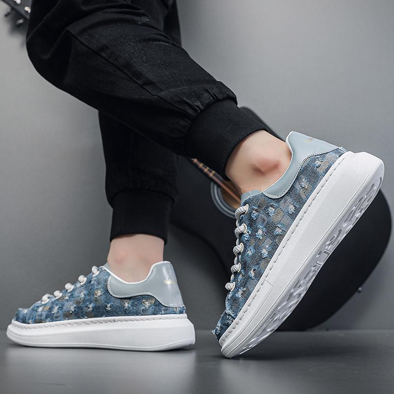 Trend Hole Canvas Shoes Men Classic Original Designer Men's Shoes Platform Breathable Casual Sneakers For Men zapatillas hombre
