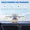 Solar Flugzeug Auto Diffusor, Holzbasis Duft Diffusor, Legierung Solar Energie Rotierende Flugzeug Ornamente für Auto Büro Wohnkultur