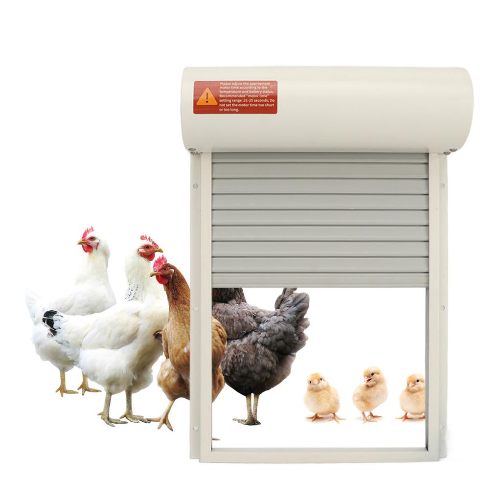 Hühnerstalltür Zeitmodus Manueller Modus Robuster LED-Display-Controller Automatische Hühnerhaus-Tür für Enten Gänse