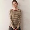 Women's Casual Versatile Cashmere Knit Pullover Sweater - Soft, Skin-Friendly, Slimming Loose Fit for Layering