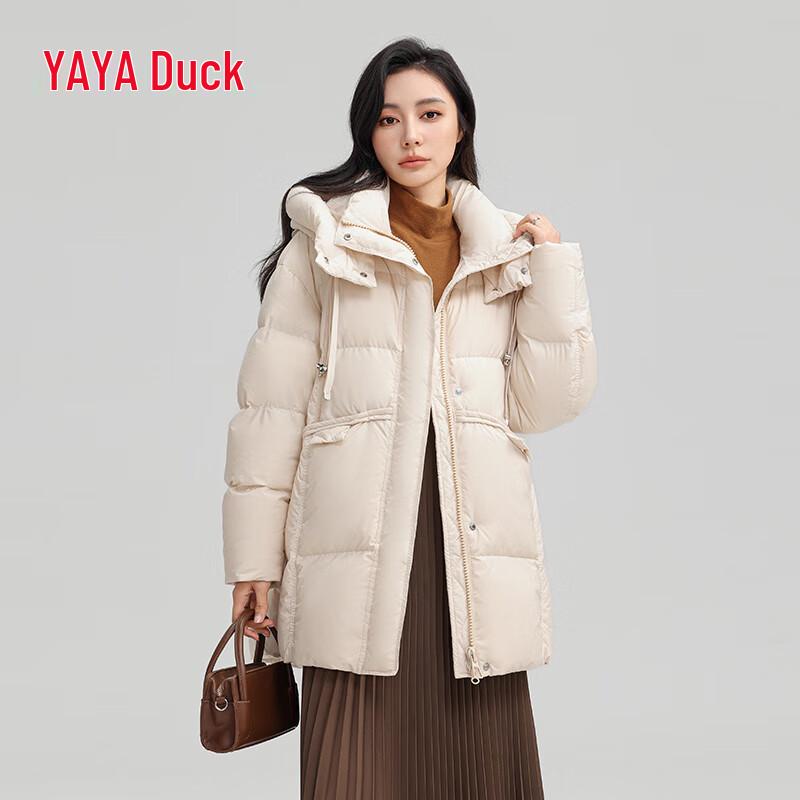 YAYA Dame 2024 Middels lang hette dunjakke