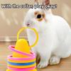 bunny Ferrule Toy Interactive Training Chew Toy Random Ice Cream Cone Shaped Pet bunny Ferrule Toy To Relieve Boredom Toys