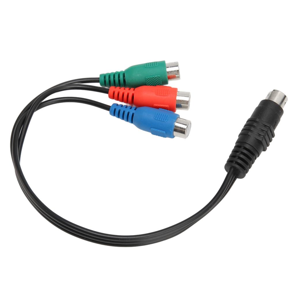 S Video 7 Pin Erkek - 3RCA Dişi Kablo Yüksek Doğruluk 7 Pin - AV Kablosu Ses Adaptör Kablosu 0.9ft