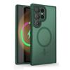 Magnetic Luxury Matte Phone Case For Samsung Galaxy S25 S24 S23 S22 Ultra Plus FE Lens Protect Wireless Charge Shockproof Cover