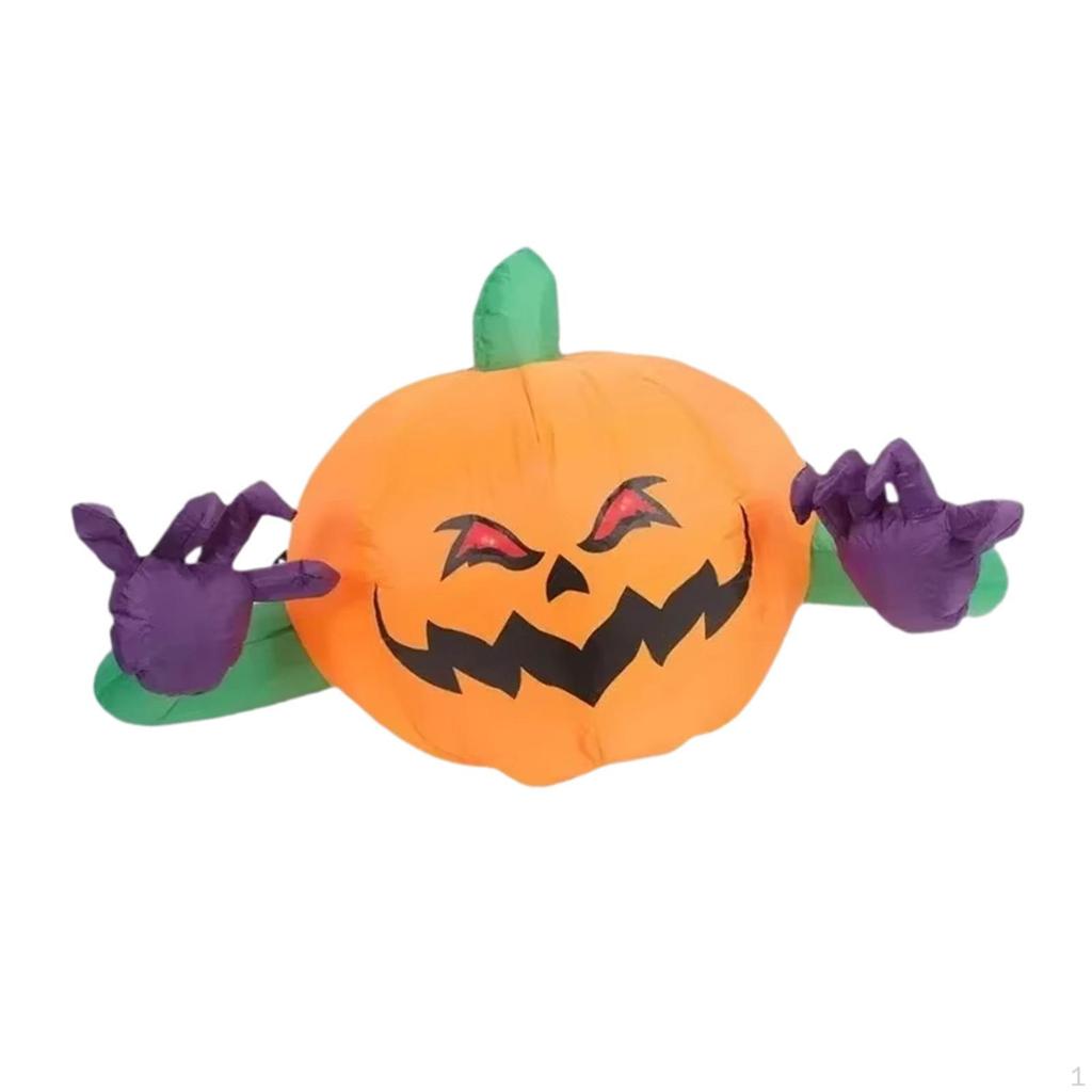 Halloween Inflatable Pumpkin Decoration LED Lighted Scary Outdoor Yard Decor