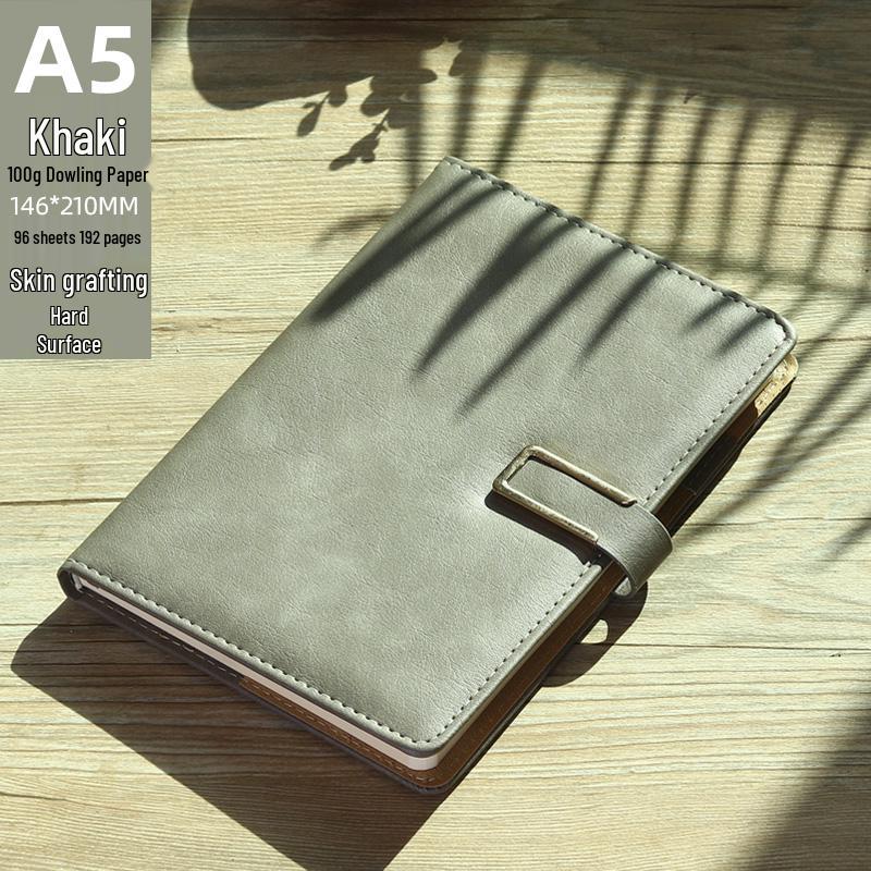 High-Quality A5 Leather Softcover Notebook for Students and Professionals