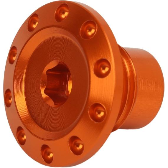 Motorcycle Engine Oil Filler Cap Aluminum Alloy Oil Filler Cap Screw Cover For Duke390 Duke250 Duke200 RC390 Vitpilen250 RC390 (Orange)
