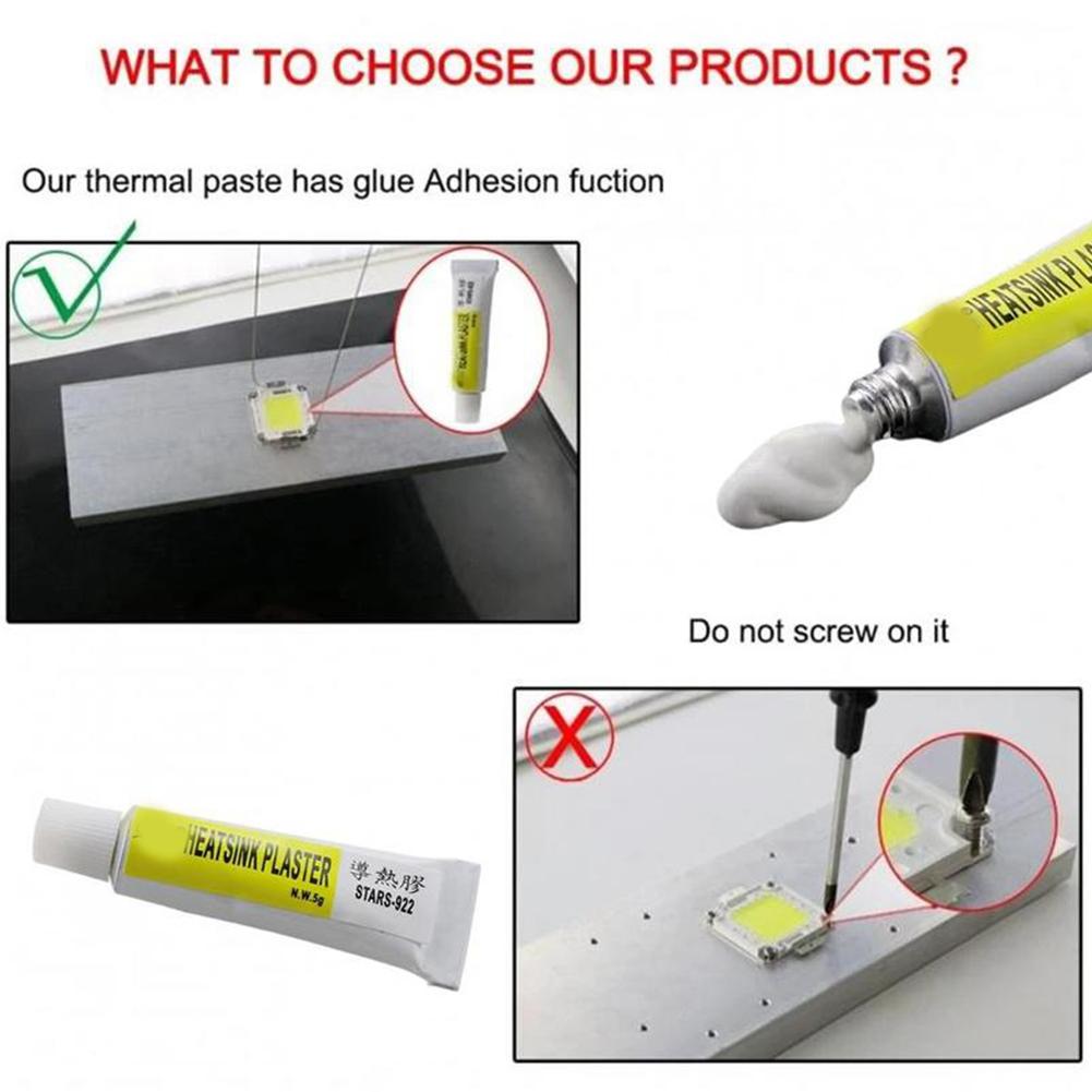 1/2/3pcs Heatsink Plaster Thermal Silicone Adhesive Cooling Paste Strong Adhesive Compound Glue For Heat Sink Sticky