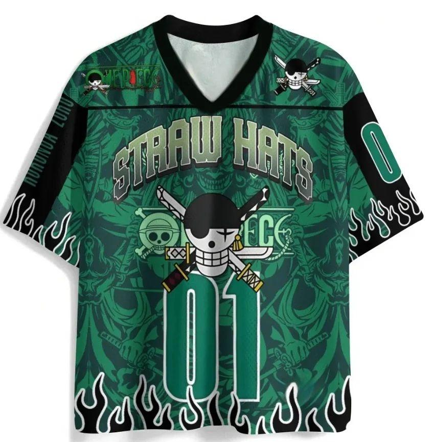 Summer 2026 One Piece Themed Sporty Jersey 3D Printed Breathable Quick-drying T-shirt for Men and Women Parent-child Tops