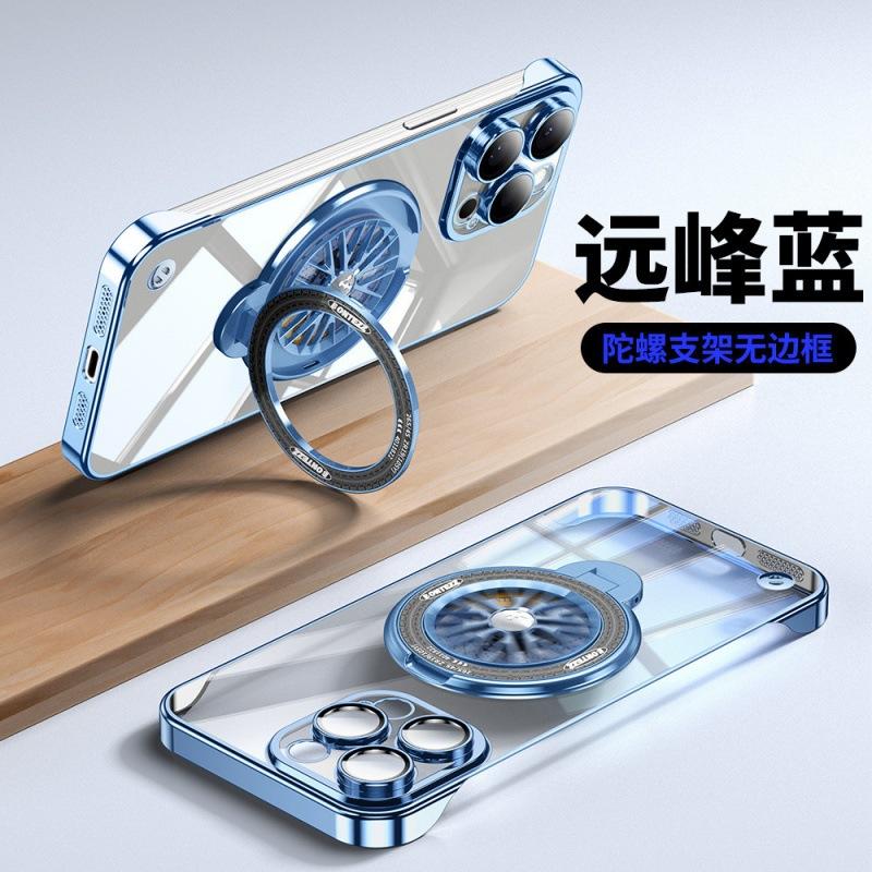 

Гальванизированный безрамочный гиромагнитный присосочный кронштейн подходит для чехла для мобильного телефона iPhone 16, прозрачного чехла для мобильного телефона Apple 15 1413. iPhone11PRO