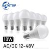 Low Voltage E27 B22 LED Bulb AC DC 12V 24V 48V A60 Base Lamps 10W Bombilla For Solar Led Light Bulbs 12 Volts Lamp Lighting