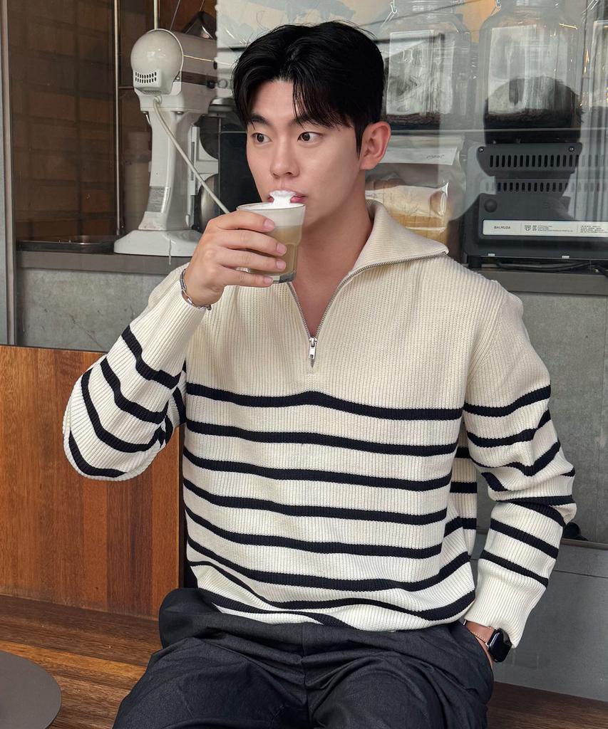 MINDBRIDGE [On][Select Zip-Up Or Round Neck] Hacci Knit Oversized Daily Knit - 6 Colors