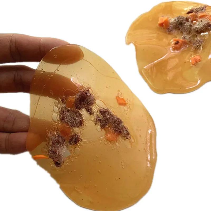 1Pc Spoof Artificial Imitated Vomit Lump TPR Rubber Fake Food Vomitus Disgusting Fool's Day Halloween Party Friend Prank Toys