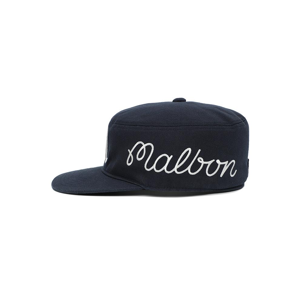 MALBON GOLF Malbon Pillbox Ball Cap Navy